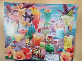 Ny Billede/plakat motiv af drinks (Happy Hour 6-7)