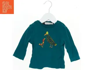 Langærmet bluse med fuglemotiv fra Sense Organic (str. 68)