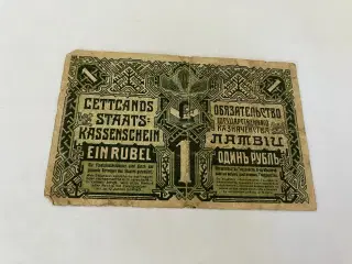 1 Rublis Latvia 1919 - Slidt