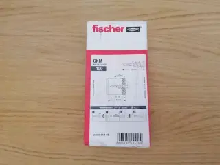 Fischer Gipspladedybel GKM 100 Stk, NYE 4 Pakker