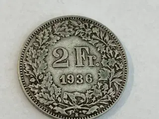 2 Francs Switzerland 1936