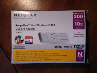 Netgear RangeMax USB til Stærk Wi-Fi til PC Bærbar