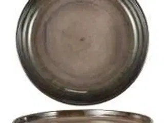 12 stk. Tallerken lav kant stentøj rose 220 mm Rustik