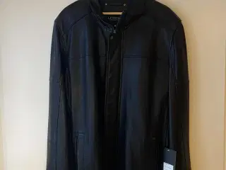 Læderjakke Herre Sort str. 56