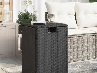 Gasflaskeskjuler 40x40x60 cm polyrattan sort