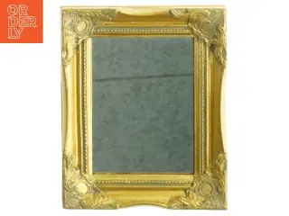 Spejl i forgyldt ramme (str. 27 x 22 cm)