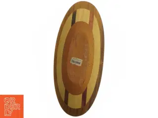 Træfad med dekorative striber (str. 33 x 14 cm)