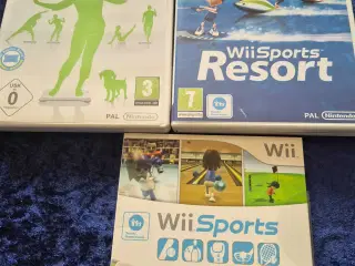 Wii spil og board
