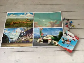 Disney bog “Flyvemaskiner” med legeplade og flyver