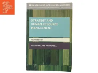 Strategy and human resource management af Peter Boxall (Bog)