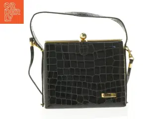 Sort skindtaske fra Bulaggi (str. 20x16 cm)