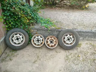Original VW Golf 1 / Scirocco 1 Stålfælge sæt 13"