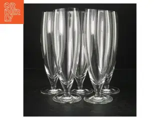 Fem flotte ølglas fra Eva Solo (str. Ø. 7 cm. længde, 23 cm. 5 styk)