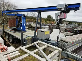 Minikran på trailer til bil / Steinweg MK300