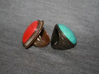 Ring diam 1,8 cm ved ikke noget om metal og sten