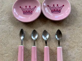 Prinsesse tallerkener og skeer