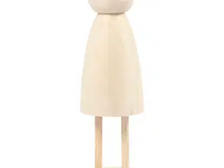 Elegant Træfigur med Krop og Hoved - 13,8 cm