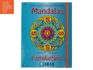 Bogstavspil Mandalas Familiespil fra Unicorn (str. 21x27 cm)