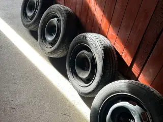Sommer dæk med stålfælge 