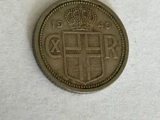 25 Aurar Iceland 1940