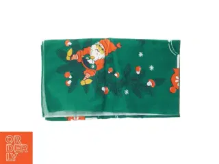 Juledug med nisse og gran (str. 80x90 cm)