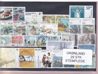Grønland - 29 Stk. - Stemplede