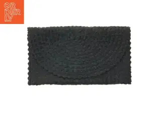 Vævet sort clutch (str. 29x17 cm)