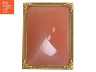 Dekorativ billedramme i guld (str. 25,5x19,5 cm)