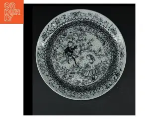 Dekorativ porcelænstallerken, Bjørn Wiinblad (str. Ø. 27 cm)
