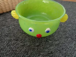 Glas fisk skål 