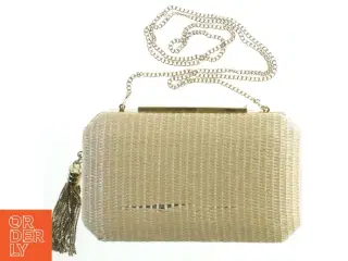 Flettet aften clutch med kæde fra Forever New (str. 20 x. 12 cm)