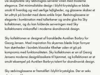 Georg Jensen SKY vinglas