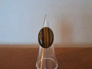 Sølvring med tigerøje 