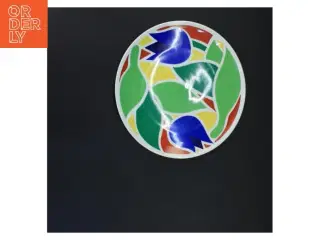 Sjælden Per Arnoldi Platte med motiv af blomster fra Royal Copenhagen