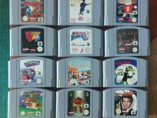 Nintendo 64 med 12 Spil og 2 Controllere
