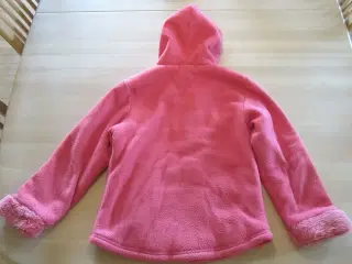 Pink Fleece trøje jakke pige str. 128