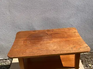 Teaktræ Sidebord/sofabord med hylde