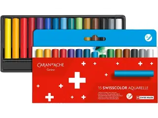 CARAN D’ACHE Neocolor II Vokspasteller, 15 Ass. Farver