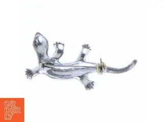 Nål formet som firben med sten (str. 4x1,5 cm)