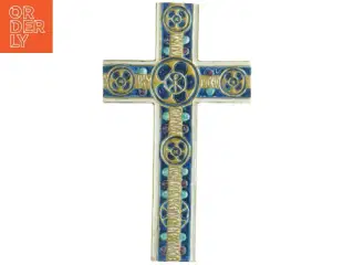 Royal Copenhagen Keramisk Kors No 208/2998 fra Royal Copenhagen (str. 37 x 21 cm)