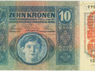 Østrig-Ungarn, Zehn Kronen, 1915