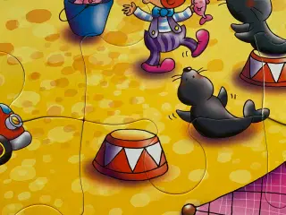 Cirkus gulvpuslespil 