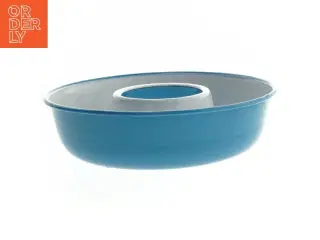 Retro Rund bageform blå emalje(str. Ø 25 cm)
