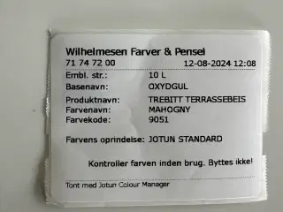 JOTUN TREBITT Terassebeis / lasyr træfarve