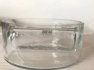 Krosno salatskål i klart glas
