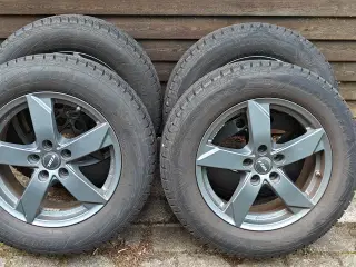 17" alufælge med vinterdæk 