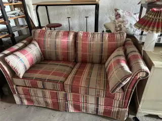 2 personers London sofa med silke stof