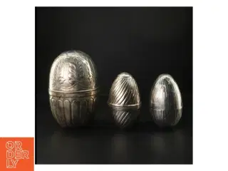 3 Silver eggs fra Summerbird: Sæt af tre dekorative “sølvæg”