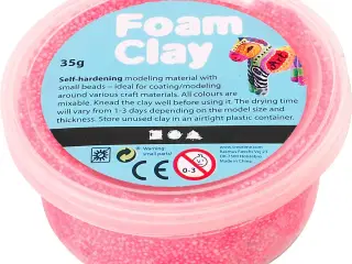 Foam Clay® Neon Pink - 35g Selvhærdende Modellervoks