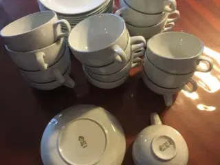 16 kaffekopper Blåkant